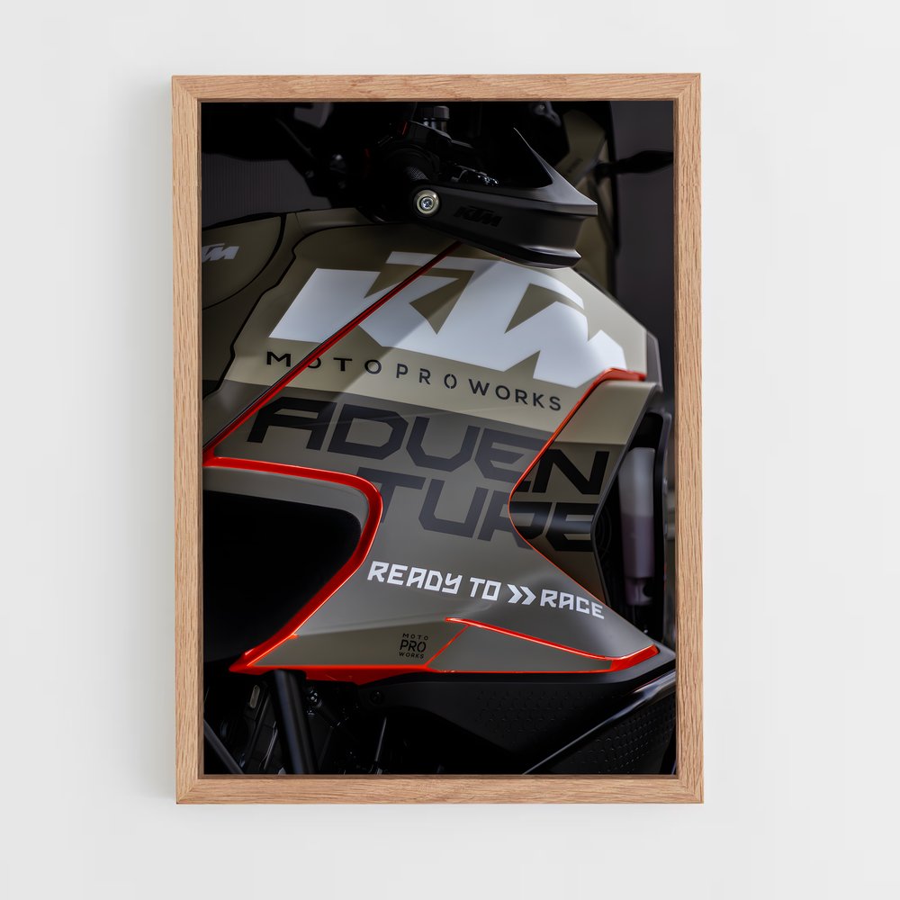 Poster Red Blaze – affiche KTM Moto (vue 4)